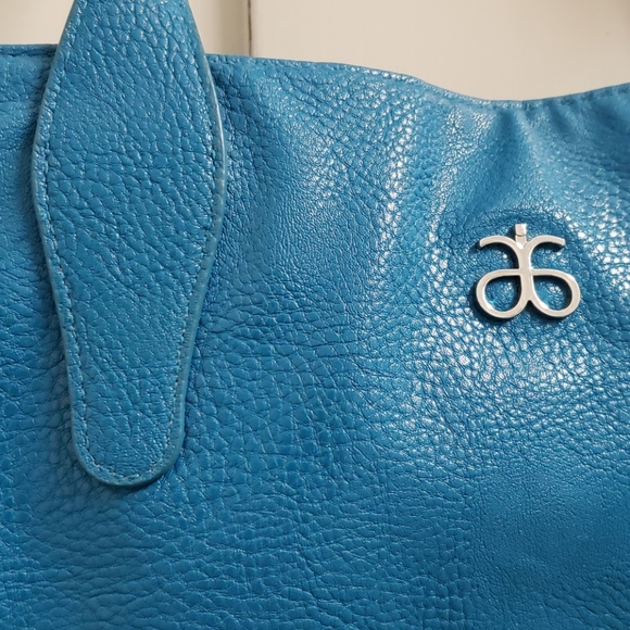 Blue Arbonne shoulder bag faux leather. Tote bag - Picture 2 of 5